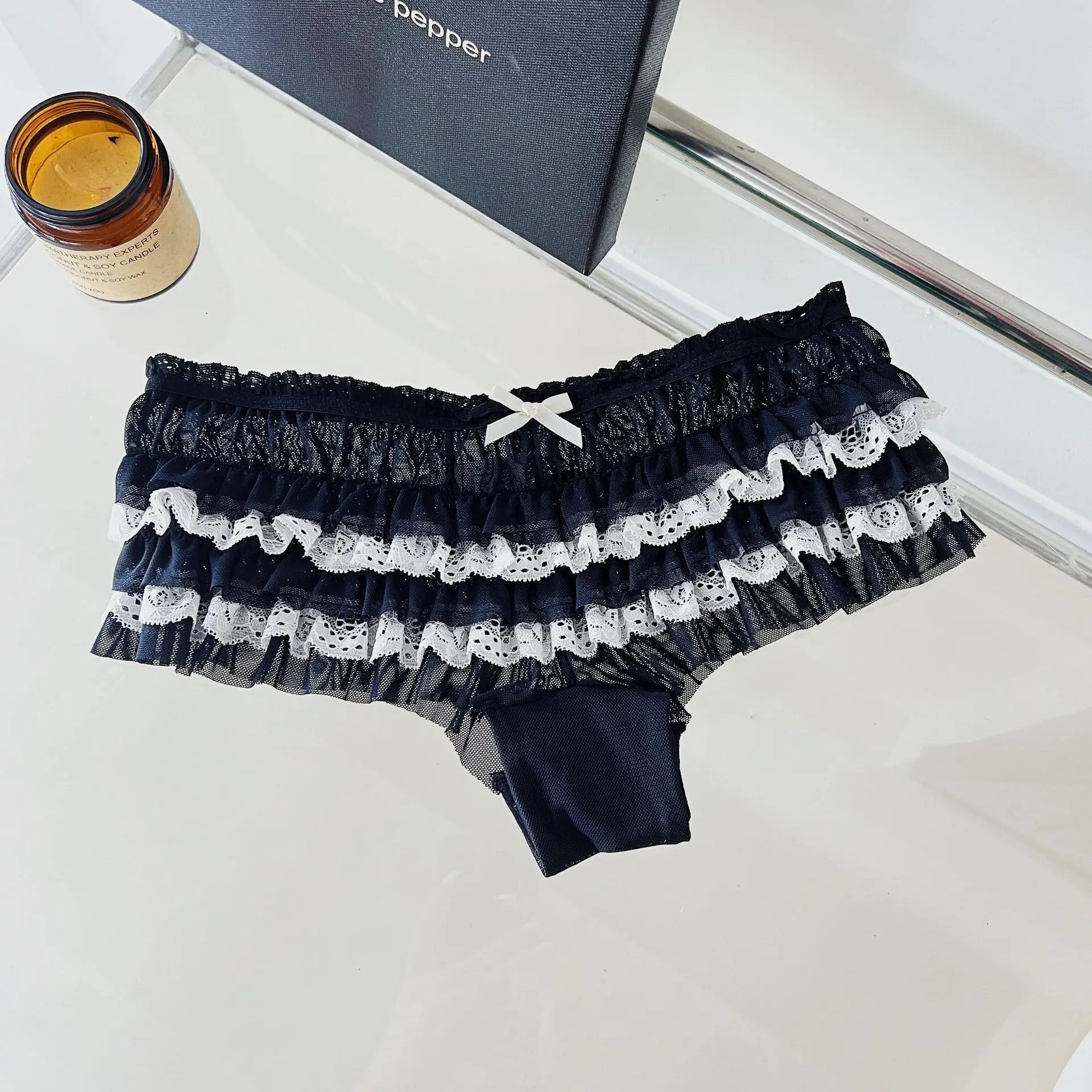 Sweet Bow Lace Underwear