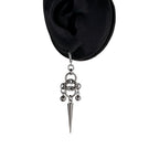 Punk Chain Splicing Rivet Earrings