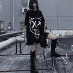 Punk Oversized Long Sleeve T-Shirt