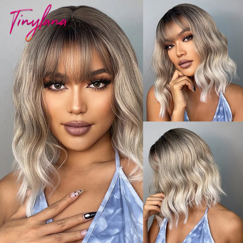 Short  Wavy Synthetic Wigs