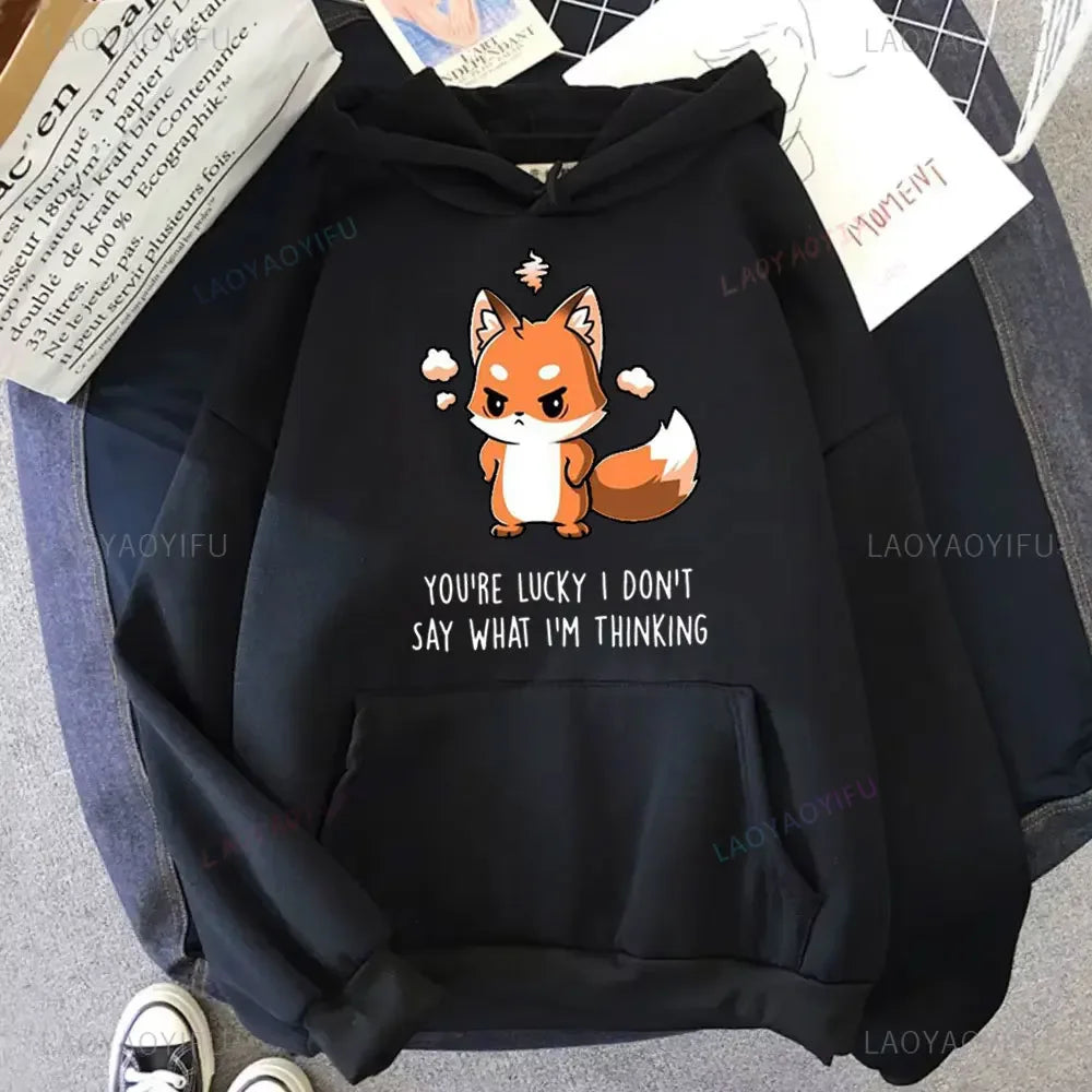 Cute I Don't Give A FoxHoodie