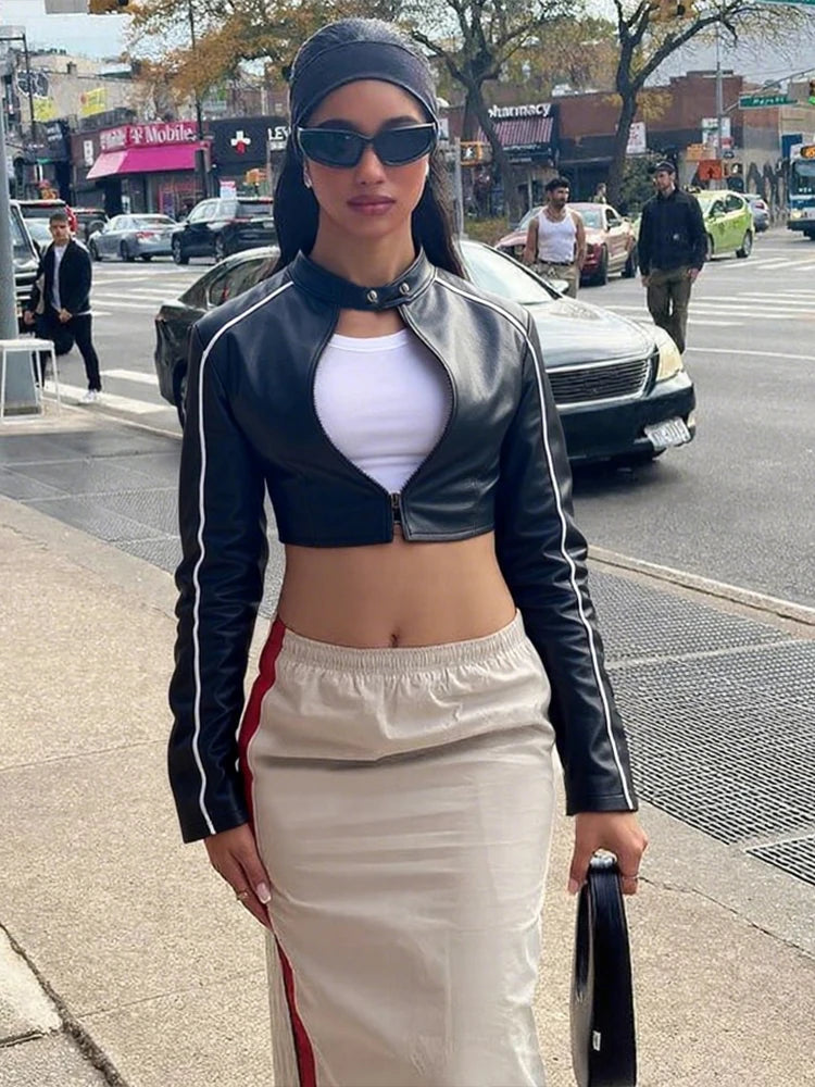 Gothic Punk Zip Crop Jacket