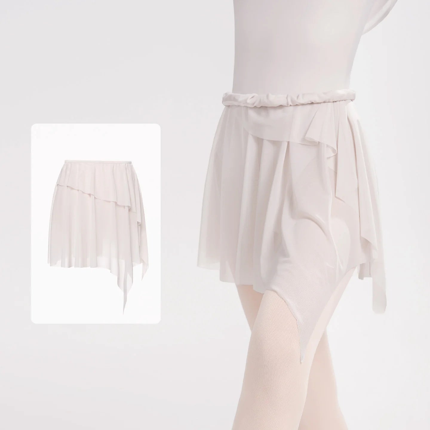 Soft Irregular  Mesh Ballet Skirts