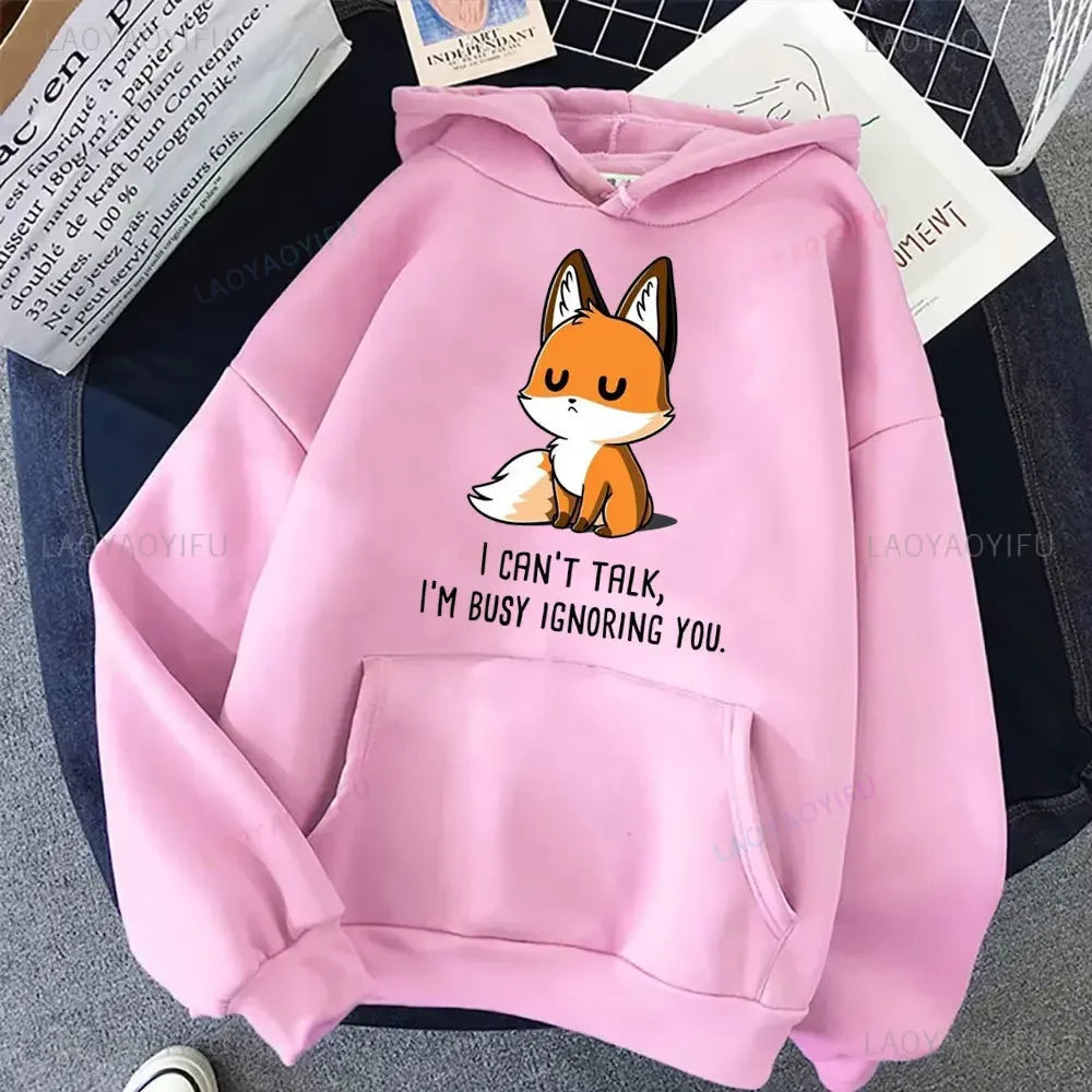 Cute I Don't Give A FoxHoodie