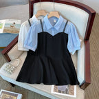 Elegant Blouse  Fake Two-piece