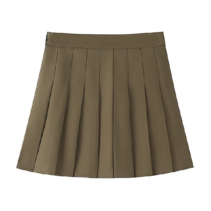 Summer Mini Skirts Pleated