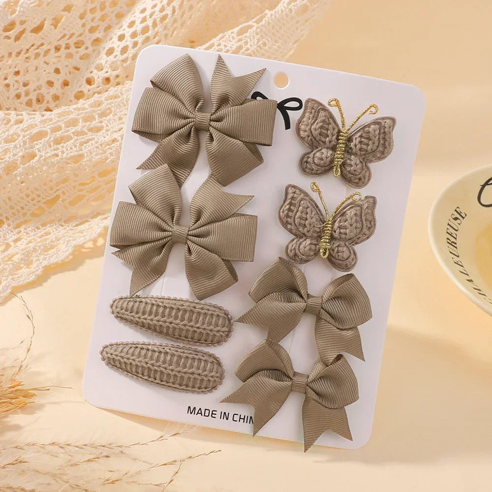 BABY BOWS 8Pcs/Set Butterfly Hair Clips