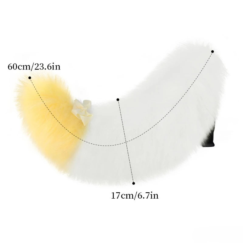 60cm Plush Animal Tail  Fox/Cat