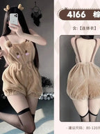 Plush Cute Bear Jumpsuit