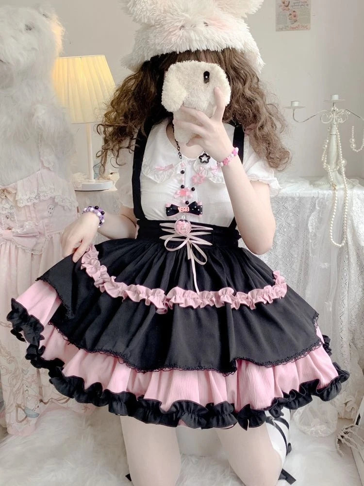 Japanese Kawaii Lolita Strap Skirt