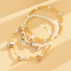 3 Pack Bohemian Layered Anklet
