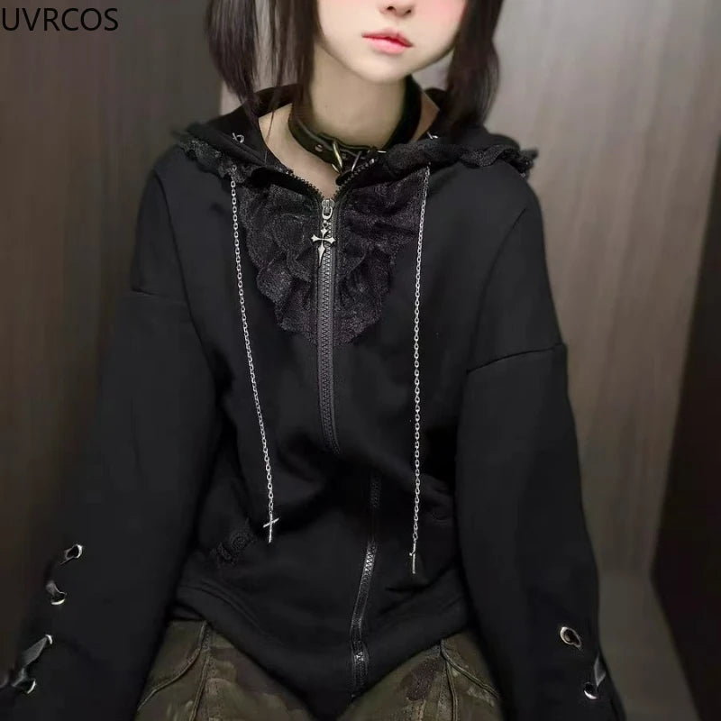 Y2k  Kawaii Cat Ears Hooded Hoodie