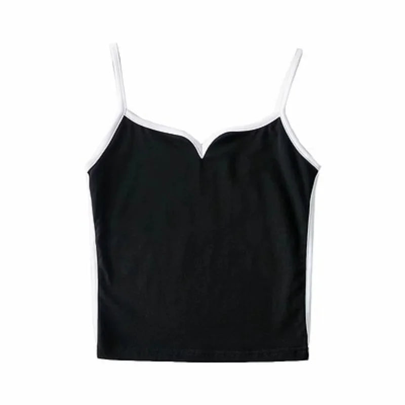 casual v-neck crop top