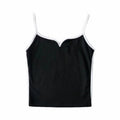 casual v-neck crop top