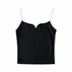 casual v-neck crop top