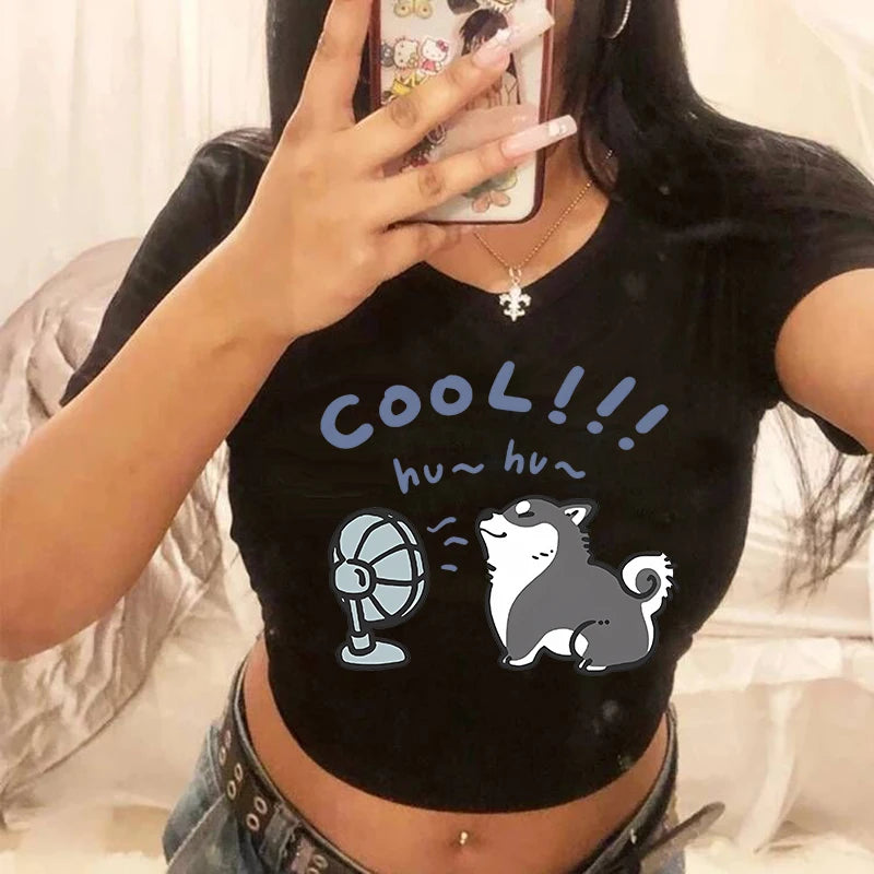 Funny Cat  Crop Top
