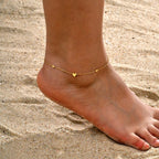 Stainless Steel Heart Anklets
