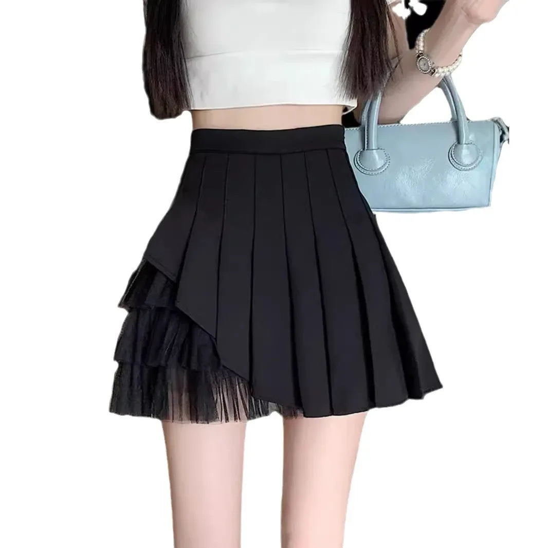 High-waisted  Lace Mini Skirt