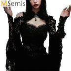 Gothic See-Through Shrug Top
