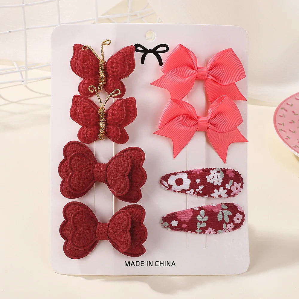 BABY BOWS 8Pcs/Set Butterfly Hair Clips