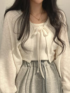 Thin White Cardigan Knitwear Jacket