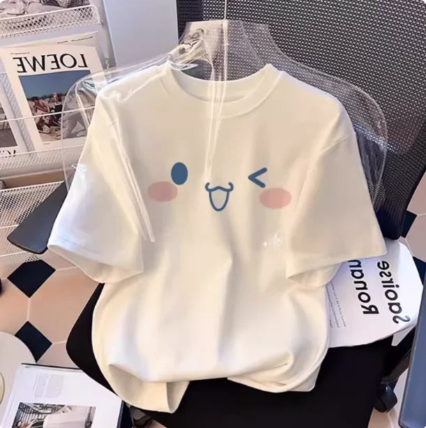 Sanrio Cinnamoroll Printed Casual Loose T-shirt
