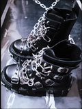 Gothic  Chain Heel Boots