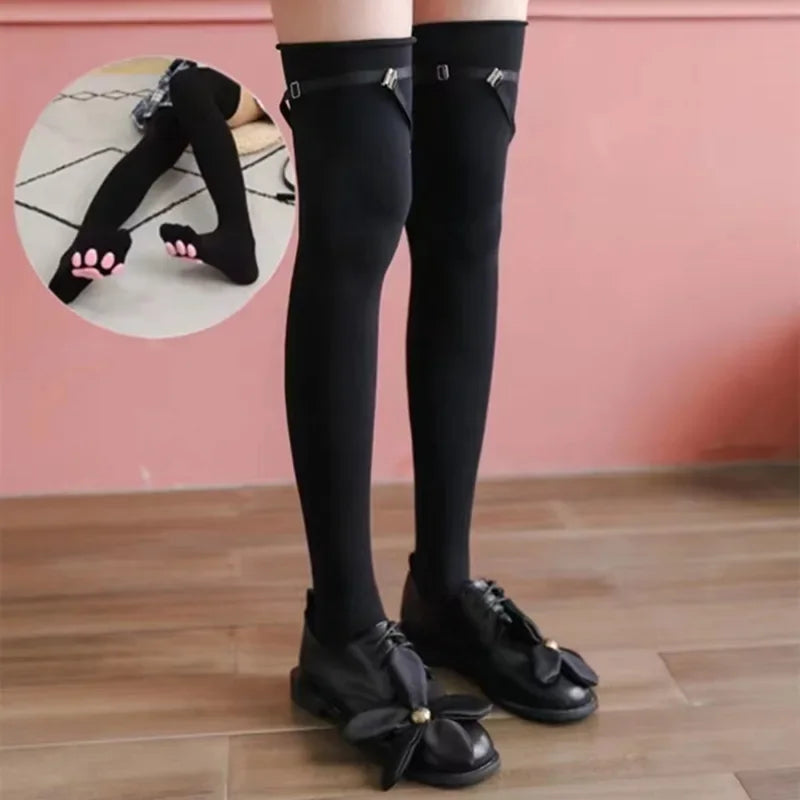 Cat Paw Thigh Highs