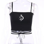 Gothic  Sleeveless Crop Top