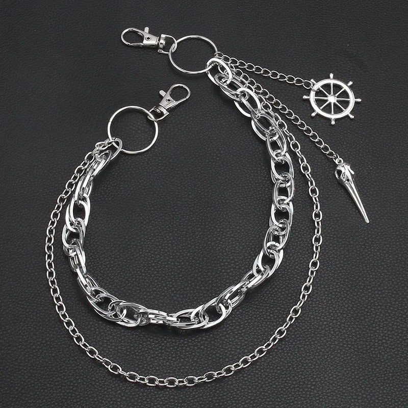 Punk Rivet Pants Chain