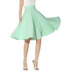 Elegant Solid High Waist Skirt