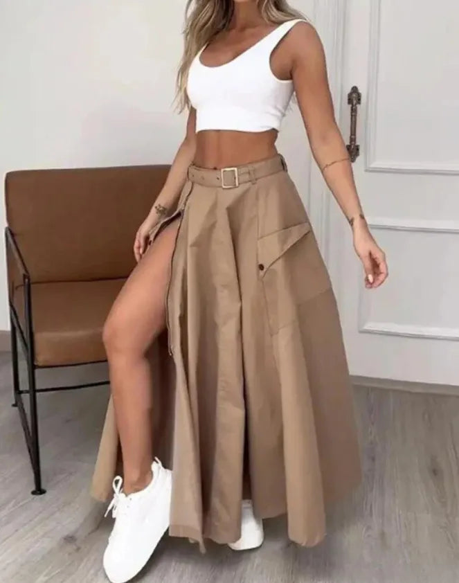 Elegant  Long Irregular Skirt