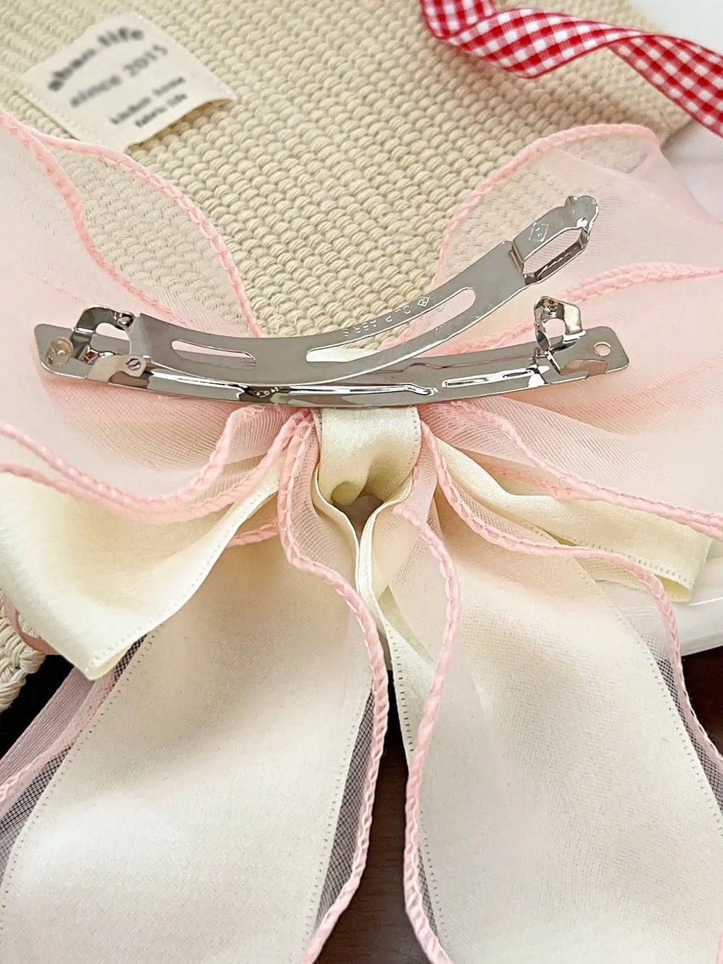 Lace Bow Ribbon Spring Hair Clip