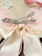 Lace Bow Ribbon Spring Hair Clip