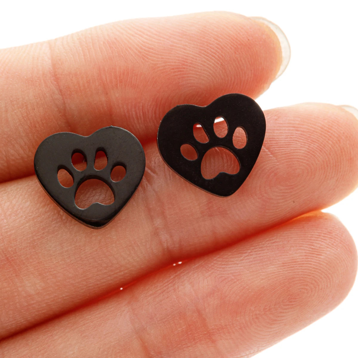 Cute Tiny Dog Paw  Earrings