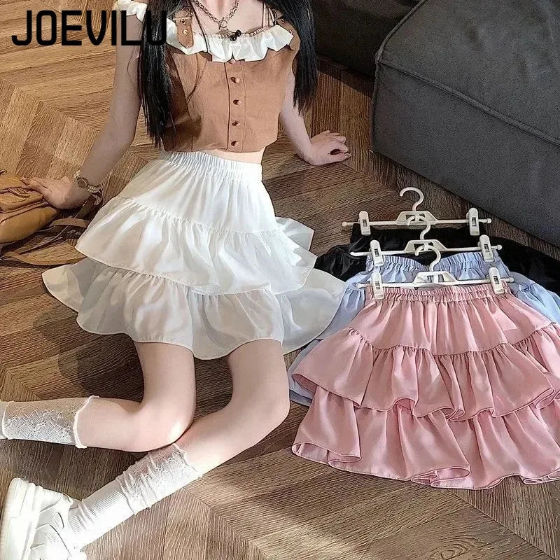 Cute Tiered Ruffle Skirt