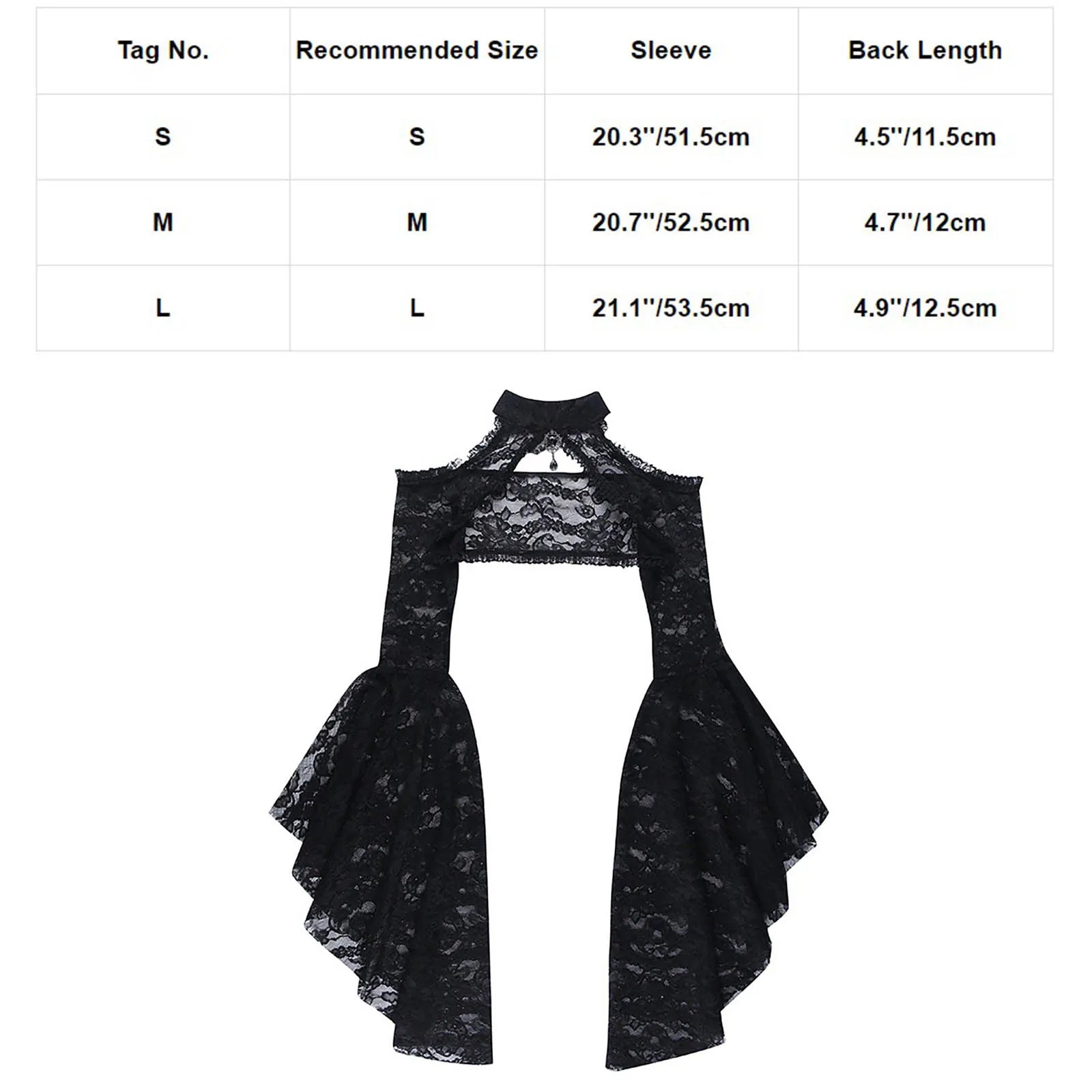 Gothic See Through Shrug Top