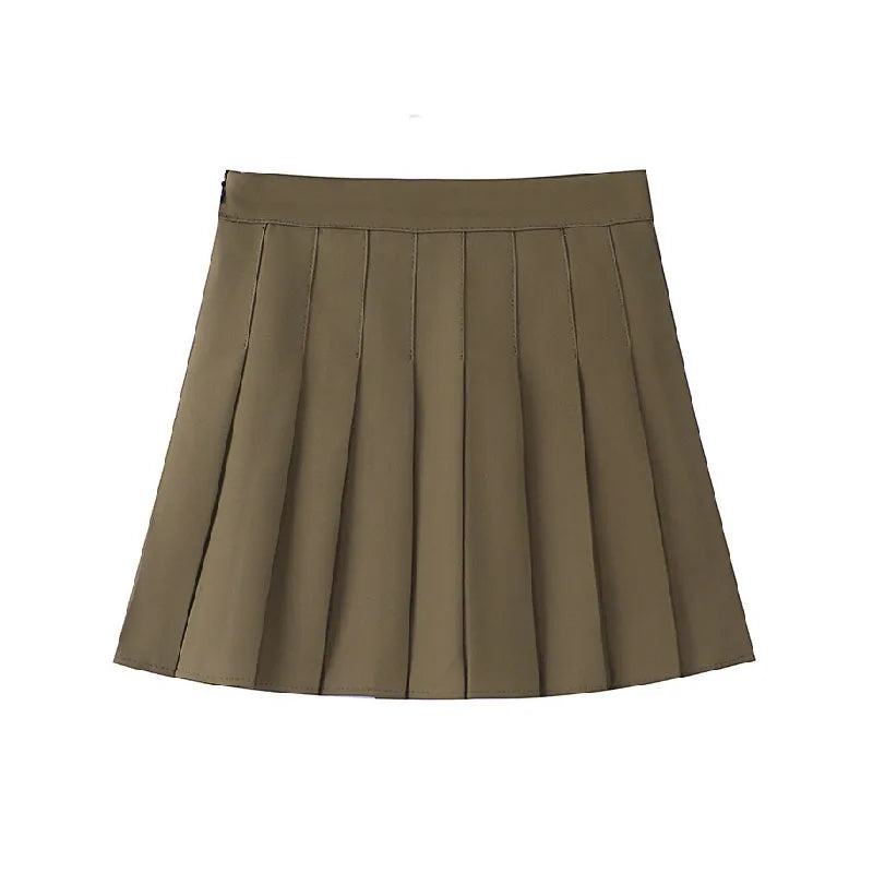 Summer Mini Skirts Pleated