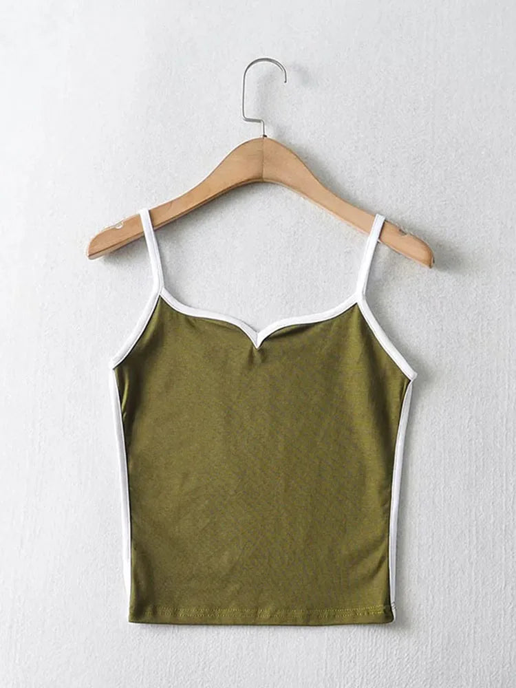 casual v-neck crop top