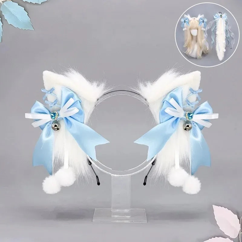 Lace Bow  Cat Ears