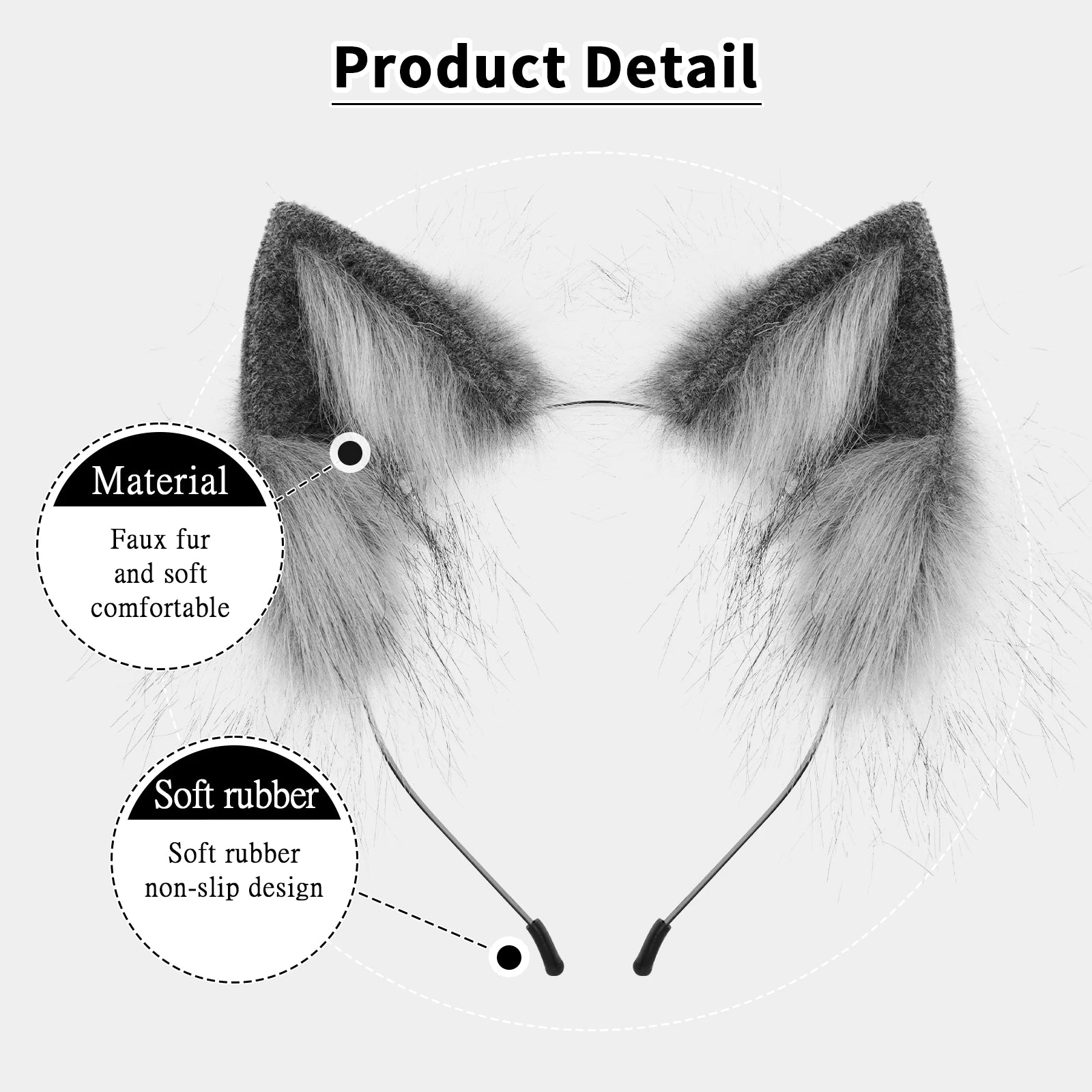Faux Fur Animal Ears Headband