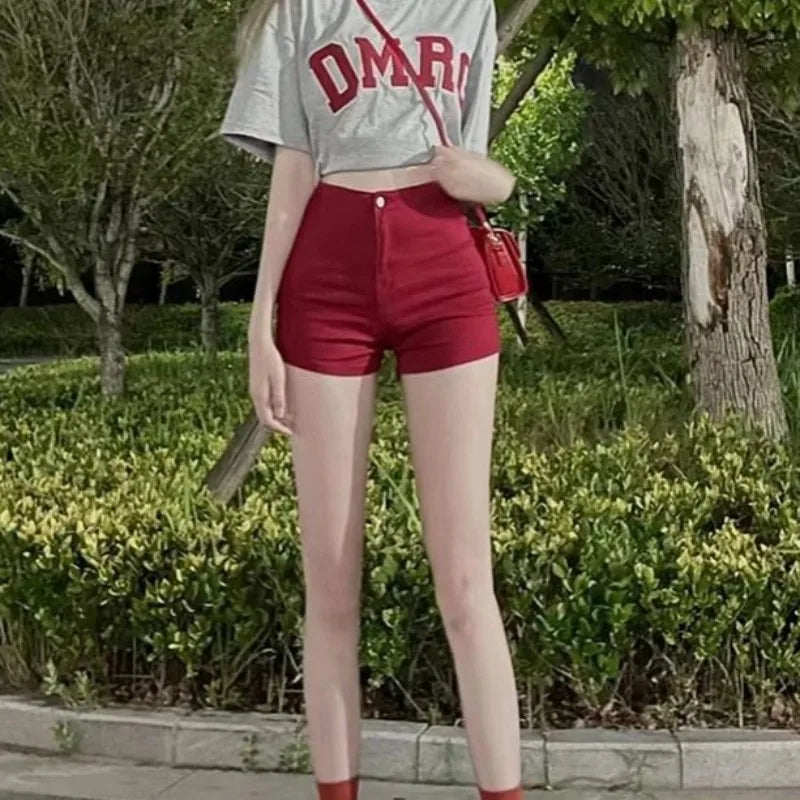 High Waisted Short Jeans