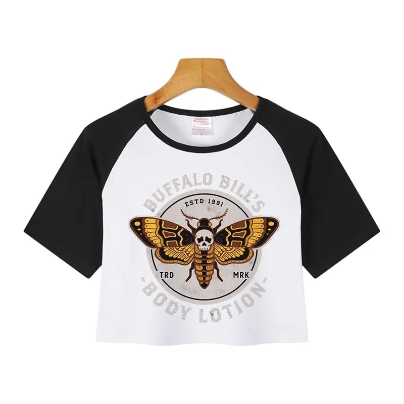Y2K Casual Crop  Tee Shirt