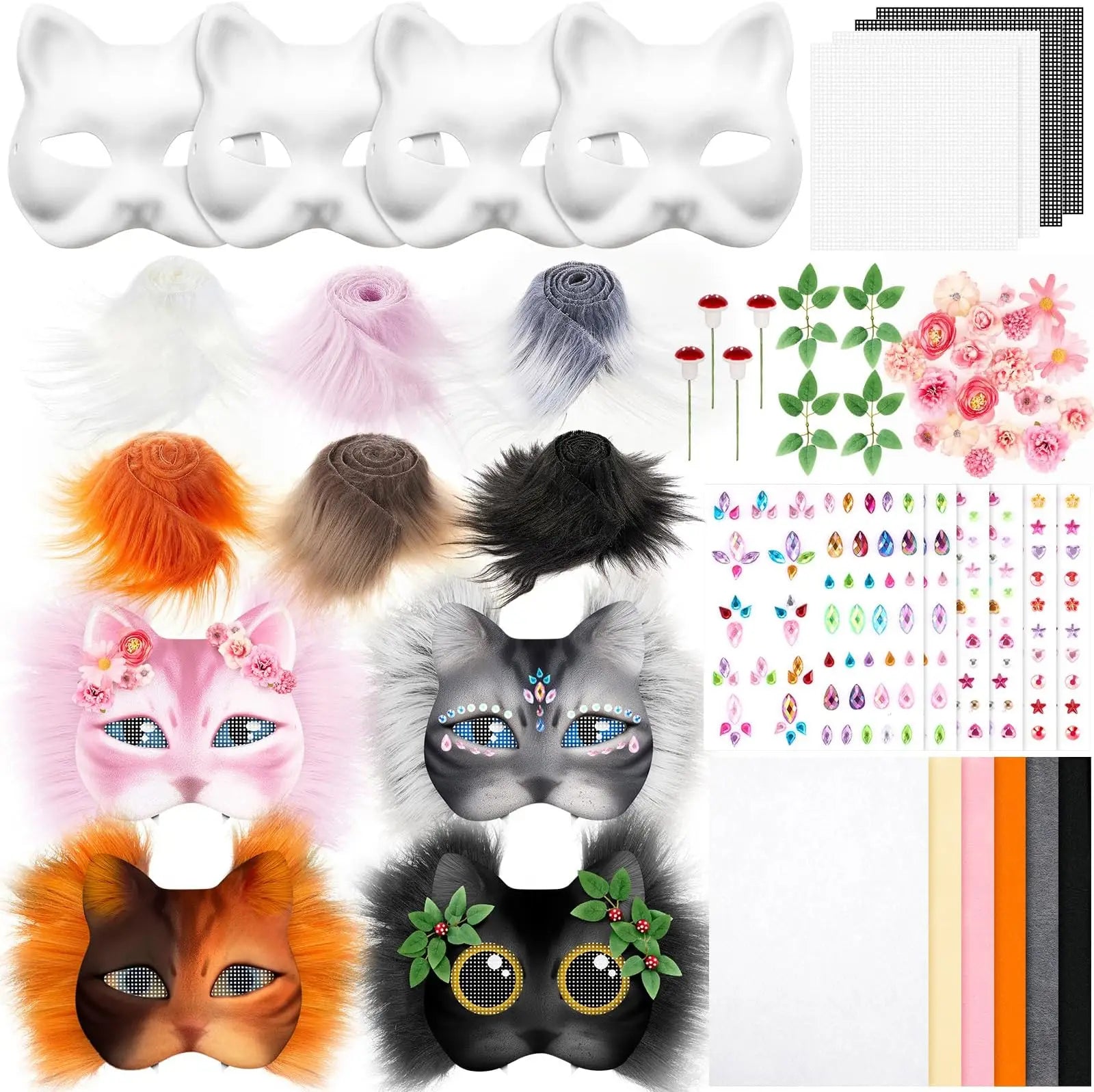 31 Pcs Therian Mask diy Kit