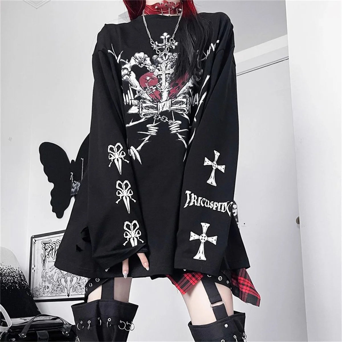 Y2K Dark Punk Long Sleeve T-shirt