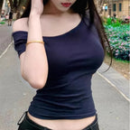 Off-Shoulder T-shirt