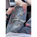 High Waist Fit Flare Jeans