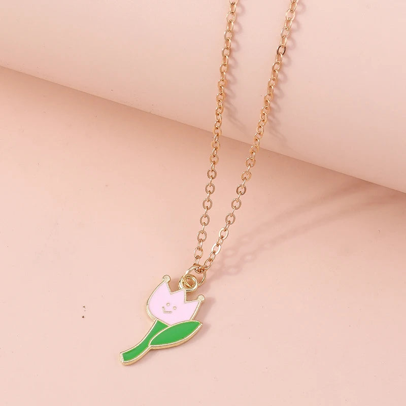 1pc Lovely Flower Necklace