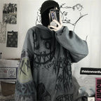 Gothic  Cartoon Hoodie