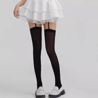 Wide-banded Velvet  Thigh High